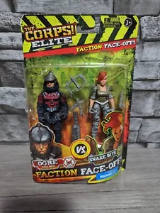Corps! Elite Ogre & Snake Bite Face Off Military GI Joe Style 3.75” Figures 1:18 - Picture 1 of 3
