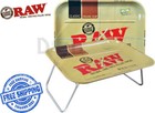 Raw XXL QUALITY Large Rolling Metal Tray Thick Sturdy Folding Legs Smoking 