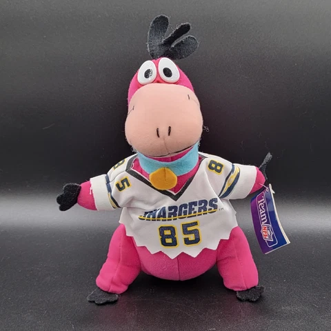 Flintstones DINO Los Angeles Chargers 10" Inch PLUSH NFL 1994 Hanna Barbera #85 Cover