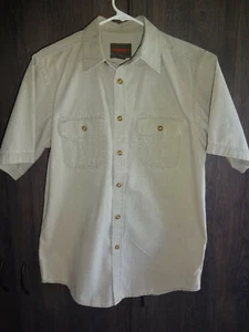 Camisa para hombre Northwest Territory S marrón manga corta dos bolsillos con botones - Imagen 1 de 5