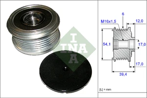 Polea Fricionada Alternador INA Ford 1.4 TDCi 50 KW INA 535009010 - Imagen 1 de 1