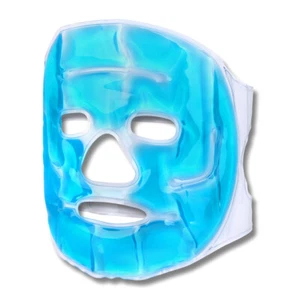 Schramm® Kühlmaske Blau Gesichtsmaske Kühlbrille Augenmaske Gelmaske Schlafmaske - Bild 1 von 2