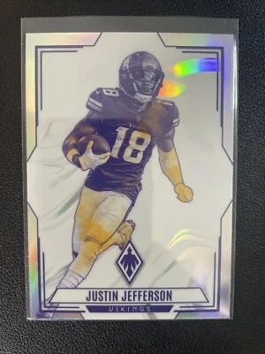 2023 Panini Phoenix Justin Jefferson Contours Silver Prizm #CON-1 Vikings - Image 1 of 2