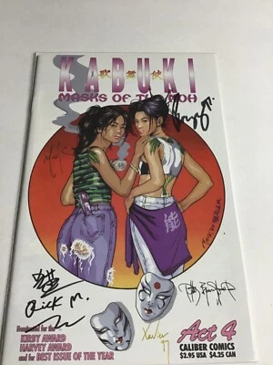KABUKI : MASKS OF THE NOH # 4 !! SIGNED DAVID MACK, TIM BRADSTREET, XAVIER, BUZZ - Image 1 of 4