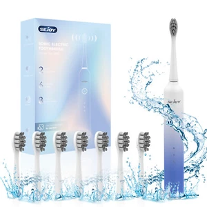 Sonic Electric Toothbrush with 8 Brush Heads Rechargeable Electric Tooth Brush - Picture 1 of 11