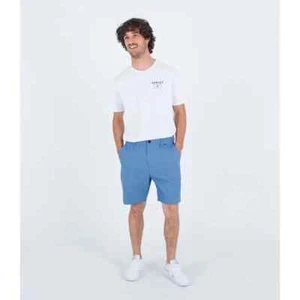 Hurley H2O-Dri Vapor Chino 19" Walk Shorts Blue Men's Medium FREESHIP - Picture 1 of 3