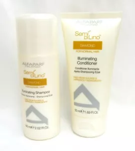 Alfaparf Semi Dilino Diamond Illuminating Shampoo and Conditioner Travel Set - Picture 1 of 3