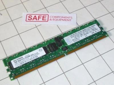 1GB ELPIDA EBE10RD4AEFA-4A-E 240-Pin 400MHz DIMM Memory IBM FRU-39M5808 E55-08 - Image 1 of 2