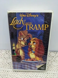 Lady and The Tramp 1987 VHS Disney Classic Black Diamond See Pics - Picture 1 of 5