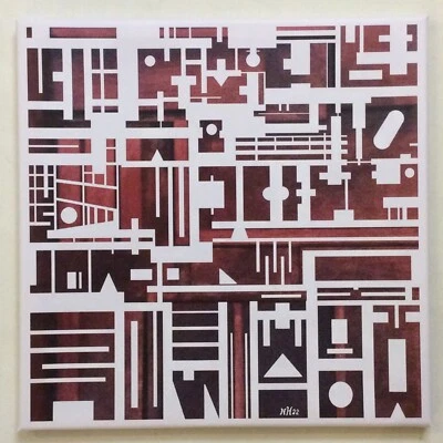 Experiment XXII 5 , von Norbert Herzog, modifiz-art Mischtechnik auf Leinwand - Bild 1 von 4