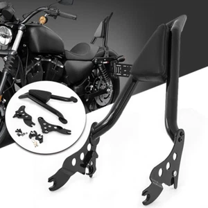 Detachable Backrest Sissy Bar Fit For Harley Touring Road Street Glide 2009-2023 - Picture 1 of 13