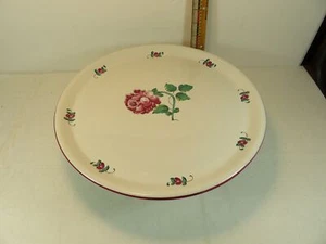 Tiffany & Co Estrasburgo Flores Pastel Soporte Pedestal Plato 12 3/8 pulgadas - Imagen 1 de 7