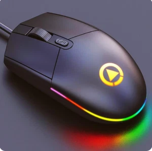 OPTISCHE MAUS 1600 DPI LED BELEUCHTUNG DPI EINSTELLBAR FÜR PC NOTEBOOK KABELGEBUNDEN - Bild 1 von 5
