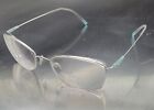 Silhouette Eyeglasses 4551 7000 Rhodium Ice Mint Half Rim Titanium 52[]18-130