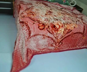 Kuscheldecke 200x230 cm Zweilagige Doppelseitige Decke 2 Ply , 3 kg Braun - Bild 1 von 4