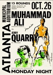 Muhammad Ali vs. Ernie Terrell 1967 Fight Poster Print - Bild 1 von 1
