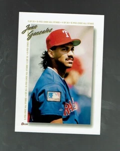 1994. OPC. All-Stars. Juan Gonzalez #4 - Picture 1 of 2