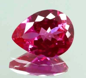 12x8 MM Amazing Natural Rhodolite Garnet Pear Cut Loose Gem 5.50 Cts - Picture 1 of 7