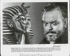 Press Photo Orson Welles, host of "Tut: The Boy King" on NBC-TV - lra21086