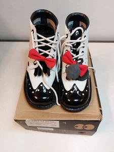 Lazy Oaf & Kickers Black & White Boots - UK Size 8 - Picture 1 of 11