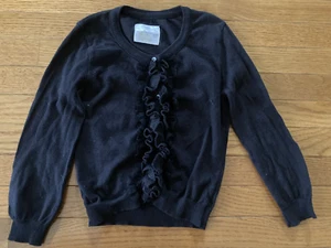 Girl's Justice Dressy Black Cardigan Sweater Sz. 14 - Picture 1 of 2