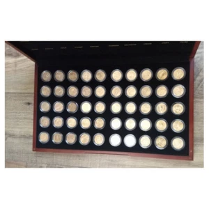 1999-2008 24K Gold Clad US State Quarters Uncirculated Coin Set - Picture 1 of 6