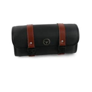 Universal Fork Bag For Universal PU Leather Tool Motorcycle Saddlebag Handlebar - Picture 1 of 7