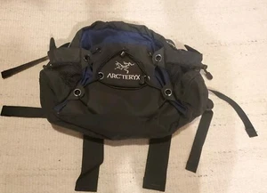 Arcteryx BLUE BLACKQ10 Lumbar Waist Pack Bag Outdoor Hiking Camp Climbing Travel - Picture 1 of 16