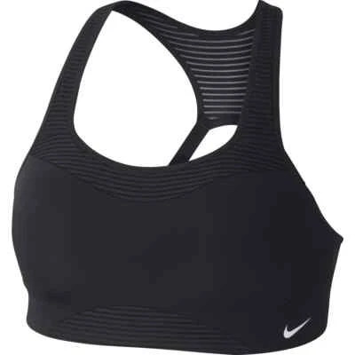 NEW! NIKE [M (D-E)] Women's ALPHA High Support Sports/Yoga Bra, Black, DH7400 - Image 1 of 2