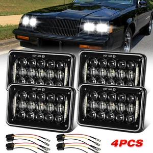 4x6 LED Headlight Halo DRL Hi-Lo For Buick Regal grand national for Chevy Camaro - Picture 1 of 11
