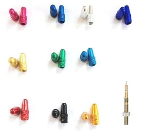 Bike-Cycle-Bicycle Presta High Aluminium Pressure Valve Caps Dust Covers - Picture 1 of 9