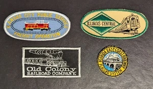 Lote de 4 parches de ferrocarril de tren - ILLINOIS CENTRAL - Kansas City - Antigua colonia... - Imagen 1 de 6