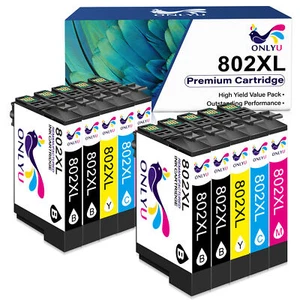 Lote Cartuchos de Tinta 802XL para Epson WF-4734 WF-4740 WF-4730 EC-4030 EC-4020 - Imagen 1 de 13