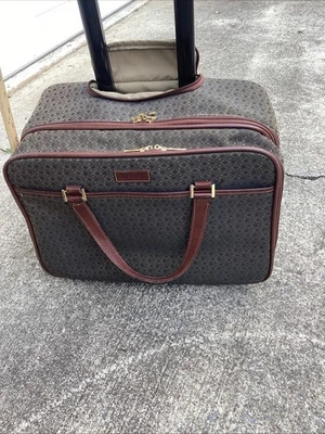 Hartman Luggage Wings Collection Mobile Carry All Congnac Wheeled Briefcase HTF - Image 1 of 4