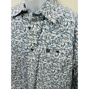 Wrangler George Strait Collection Paisley Shirt Long Sleeve Button Up Size M - Picture 1 of 6