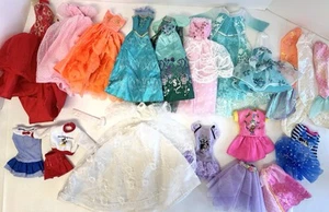 Barbie Disney Fashion Doll & Unbranded Princess Dresses & Gowns 20+ Pc Lot - Picture 1 of 12