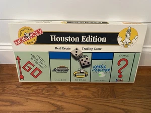Vintage HTF Houston Edition Monopoly Licensed Complete Board Game Astrodome - Picture 1 of 3