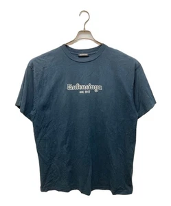 BALENCIAGA Est.1917 Logo Embroidered T-Shirt Navy Size XS Lightly Used HN5055 - Picture 1 of 10