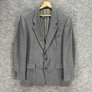 Cricketeer Blazer Men 44 Gray Button Up Collared Long Sleeve Pockets Classic - Picture 1 of 7