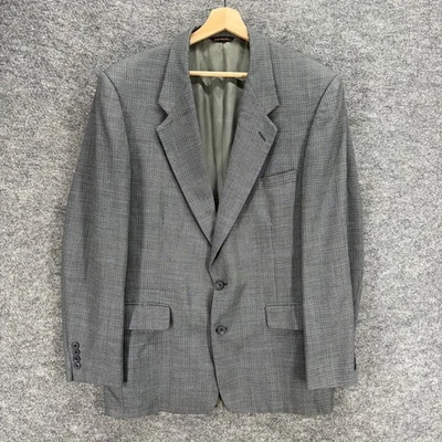 Cricketeer Blazer Men 44 Gray Button Up Collared Long Sleeve Pockets Classic - Image 1 of 4