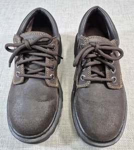 Retro Skechers Brown Leather Chunky soled Oxford Y2k Women's size 7 - Picture 1 of 10