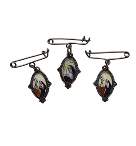 *HH* Medaglie Santa Rita Cascia Medaglia Smaltata Religiosa Votiva Devozionale   - Foto 1 di 4