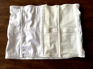Rosa, Woman's White Waist Cincher, Size L - Picture 1 of 9