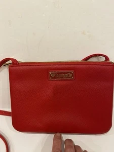 Loungefly Red Sugar Skull Crossbody Bag, Two Detachable Sections NWOT Vinyl - Picture 1 of 20