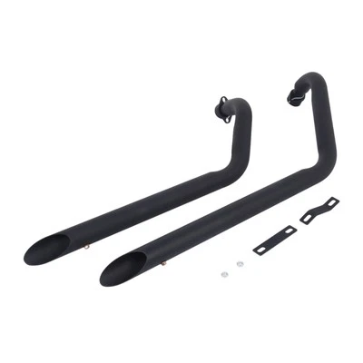For Honda Shadow 1100 VT1100C VT1100CL 1987-1996 Black Exhaust Pipes System Fit - Image 1 of 4