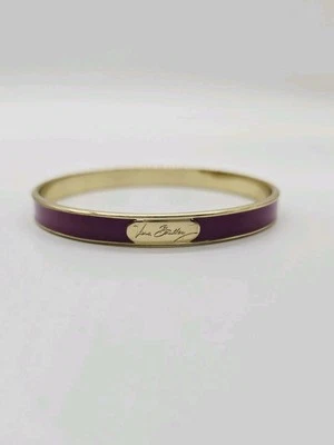 Vera Bradley Bangle Bracelet Pink Enamel Gold tone OSFM One Size Fits Most - Image 1 of 4