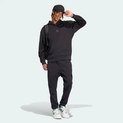 NWT ADIDAS All SZN Sweatsuit Men’s Set Black Hoodie Joggers Sweatpants - XXL - Image 1 of 4