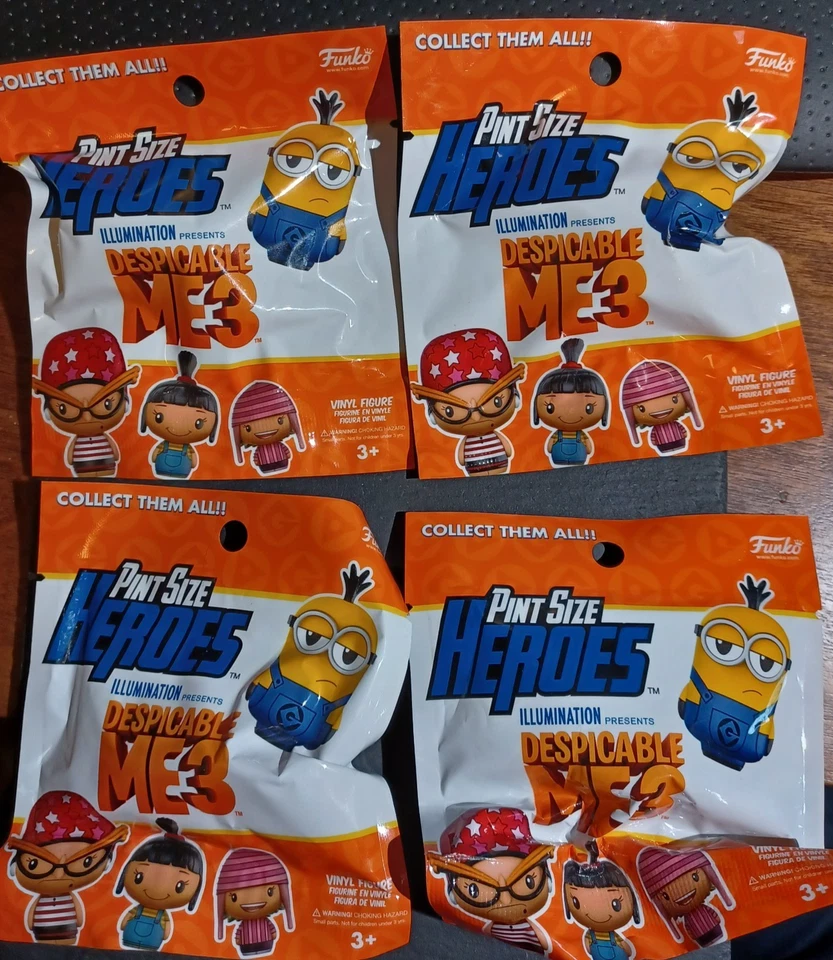 Funko Despicable Me 3 Pint Size Heroes Blind Bag Figure 1 Full Case of 24 Bags