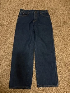 Dickies Herren Jeans 34 W X 32 L Dunkelblau Denim Gerades Bein Taschen Gürtelschlaufen - Bild 1 von 3