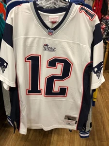 TOM BRADY NEW ENGLAND PATRIOTS Mitchell & Ness NFL LEGACY TRIKOT HERREN WEISS - Bild 1 von 7